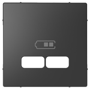 Накладка для USB механизма 2,1А Merten D-Life, антрацит