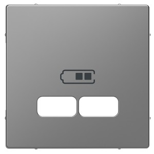 Накладка для USB механизма 2,1А Merten D-Life, нержавеющая сталь