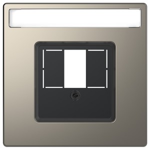 Накладка для TAE/Audio/USB Merten D-Life, никель
