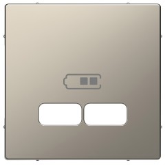 Накладка для USB механизма 2,1А Merten D-Life, никель