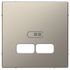 Обзор Накладка для USB механизма 2,1А Merten D-Life, никель