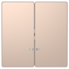Клавиша 2-ная с линзой для LED модуля Merten D-Life, шампань