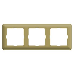 Рамка 3 поста SE W59, шампань