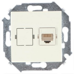 Розетка компьютерная RJ45 кат.5е Systimax Simon 15, слоновая кость