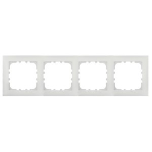 Отзывы Рамка 4-постовая Экопласт LK80 натуральное стекло (белый)