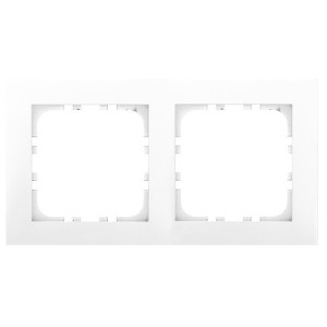 Обзор Рамка 2-постовая Экопласт LK80 Flat (белый)