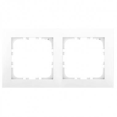 Обзор Рамка 2-постовая Экопласт LK80 Flat (белый)