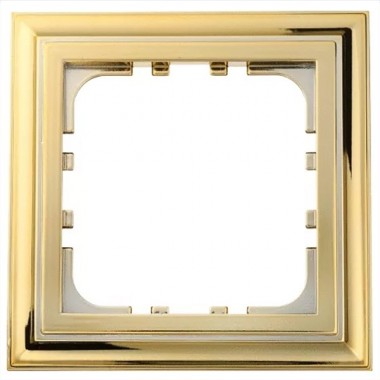 Обзор Рамка 1-постовая Экопласт LK80 Classic (золото)