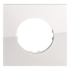 Рамка 1-постовая квадрат Экопласт Vintage-Quadro, белый