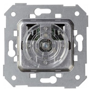 Светорегулятор проходной нажимной универсальный с голубой подсветкой 40-500Вт Simon 82, механизм