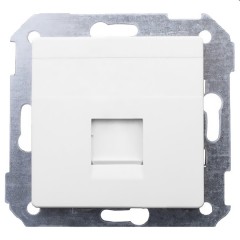 Адаптер со шторками на 1 коннектор UTP (RJ45) SYSTIMAX Simon 82, белый