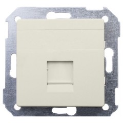 Адаптер со шторками на 1 коннектор UTP (RJ45) SYSTIMAX Simon 82, слоновая кость