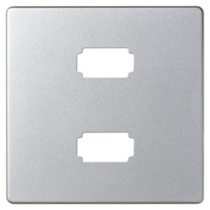 Отзывы Накладка для коннектора 2*USB 2.0 типа А мама Simon 82, алюминий