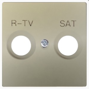 Накладка для спутниковых радио-телевизионных розеток Simon 82, шампань