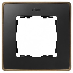 Рамка  1 пост Select Simon 82 Detail, графит-медь