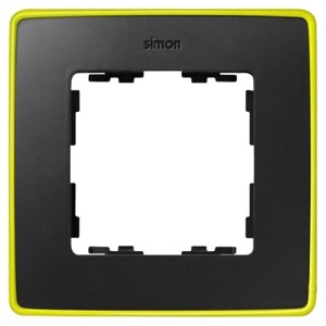 Отзывы Рамка 1 пост  Select Neon Simon 82 Detail,  графит-жёлтый