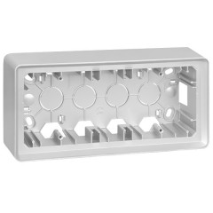 Коробка для накладного монтажа 3 поста Simon 82 Detail, белый