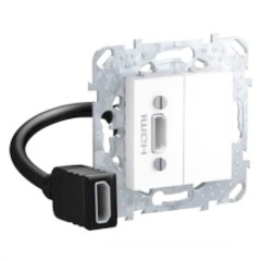 Розетка HDMI SE Unica, белый
