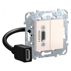 Розетка HDMI SE Unica, бежевый