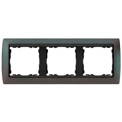 Рамка 3 поста Simon 82, хамелеон-графит