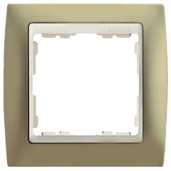 Рамка  1 пост Simon 82, шампань-слоновая кость
