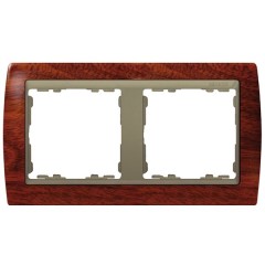 Рамка  2 поста Simon 82, вишня-шампань