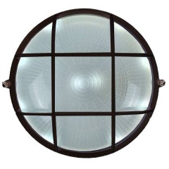 Светильник НПБ1302 черный/круг с реш. 60Вт IP54 TDM