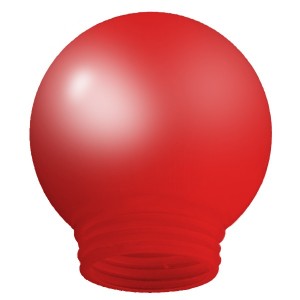 Рассеиватель РПА 85-150 шар-пластик (красный) TDM