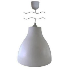 Светильник НСБ 21-60-062 УХЛ4 "Melodi" серый, шнур белый TDM