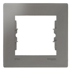 Рамка Sedna 1 пост IP44, титан New