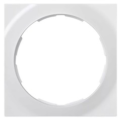 Рамка 1 пост круг в квадрате Simon 88 белый