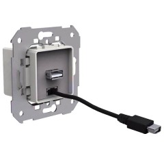 Зарядное устройство USB и кабелем с разъемом micro-USB Simon 82, механизм