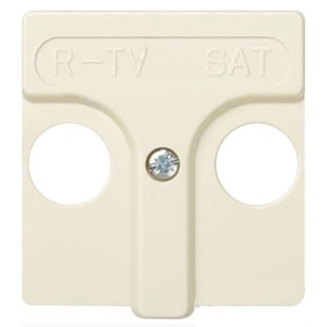 Накладка на розетку телевизионную R-TV+SAT широкий модуль Simon 27, слоновая кость