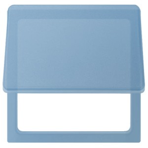 Вставка декоративная с откидной крышкой в рамку базовую с вырезом Simon 27 Play, прозрачный синий
