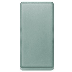 Клавиша декоративная сменная для выключателя (узкий модуль) Simon 27 Play, прозрачный зеленый