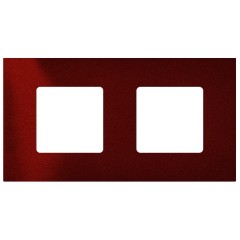 Накладка декоративная на рамку базовую 2 поста Simon 27 Play Arctic, красный