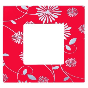 Обзор Накладка декоративная на рамку базовую 1 пост Simon 27 Play Extrem, красное и белое