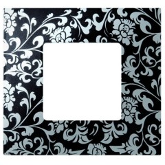 Накладка декоративная на рамку базовую 1 пост Simon 27 Play Extrem, чёрное ретро