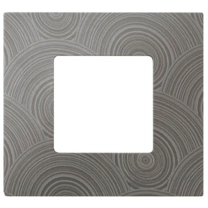 Обзор Накладка декоративная на рамку базовую 1 пост Simon 27 Play Extrem, текстурный серый