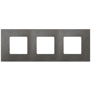 Обзор Накладка декоративная на рамку базовую 3 поста Simon 27 Play Extrem, текстурный серый