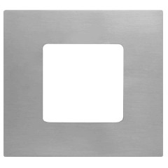 Накладка декоративная на рамку базовую 1 пост Simon 27 Play Metal, нержавеющая сталь