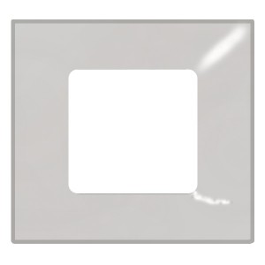 Отзывы Накладка декоративная на рамку базовую 1 пост Simon 27 Play Color, прозрачный серый