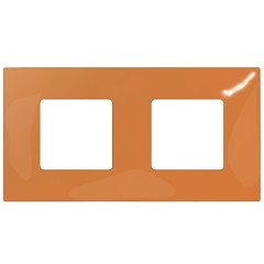 Накладка декоративная на рамку базовую 2 поста Simon 27 Play Color, оранжевый