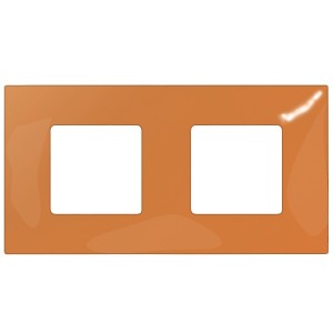 Купить Накладка декоративная на рамку базовую 2 поста Simon 27 Play Color, оранжевый