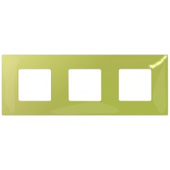 Накладка декоративная на рамку базовую 3 поста Simon 27 Play Color, фисташковый