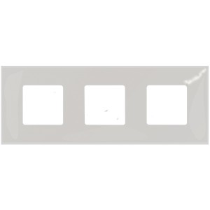 Отзывы Накладка декоративная на рамку базовую 3 поста Simon 27 Play Color, прозрачный серый