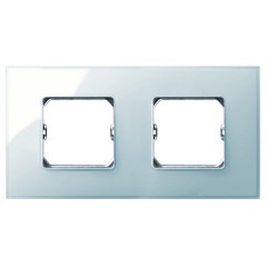 Рамка Simon 27 Neos 2 поста (+суппорт), глянец голубой