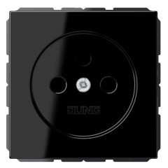 Розетка 2Р винтовой зажим Jung CD Черный