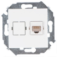 Розетка компьютерная RJ45 кат.6a Systimax Simon 15, белый