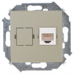 Розетка компьютерная RJ45 кат.6a Systimax Simon 15, шампань